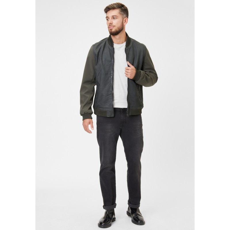 Geaca de Piele Barbati Gipsy Olive GMHorizan – IMBRACAMINTE