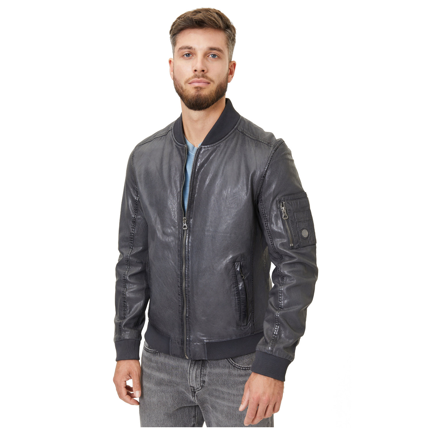 Geaca de Piele Barbati Gipsy Antracit GMHusley – IMBRACAMINTE Geaca de Piele Barbati Gipsy Antracit GMHusley – IMBRACAMINTE