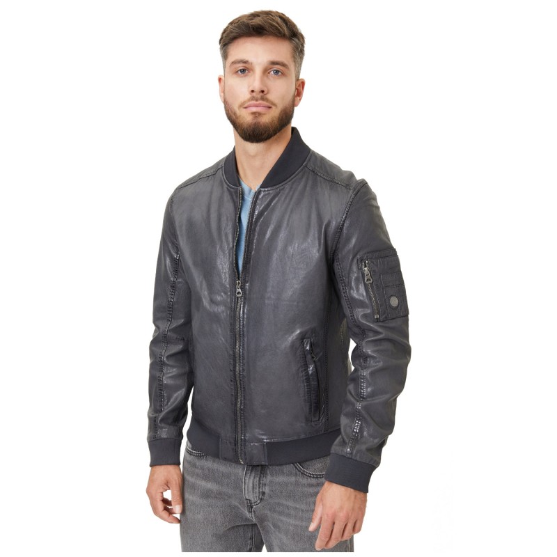 Geaca de Piele Barbati Gipsy Antracit GMHusley – IMBRACAMINTE Geaca de Piele Barbati Gipsy Antracit GMHusley – IMBRACAMINTE