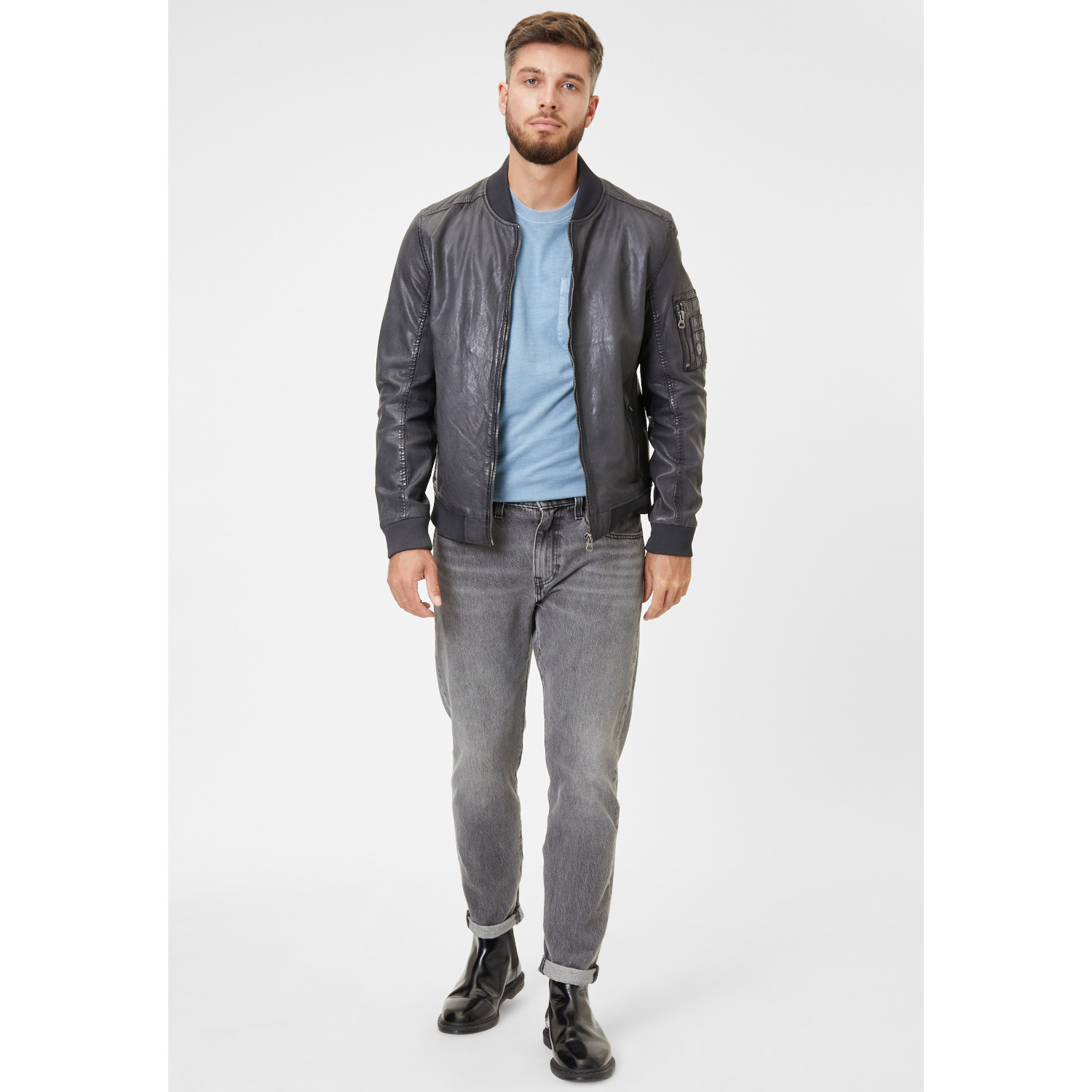 Geaca de Piele Barbati Gipsy Antracit GMHusley – IMBRACAMINTE Geaca de Piele Barbati Gipsy Antracit GMHusley – IMBRACAMINTE