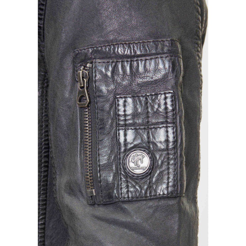 Geaca de Piele Barbati Gipsy Antracit GMHusley – IMBRACAMINTE Geaca de Piele Barbati Gipsy Antracit GMHusley – IMBRACAMINTE