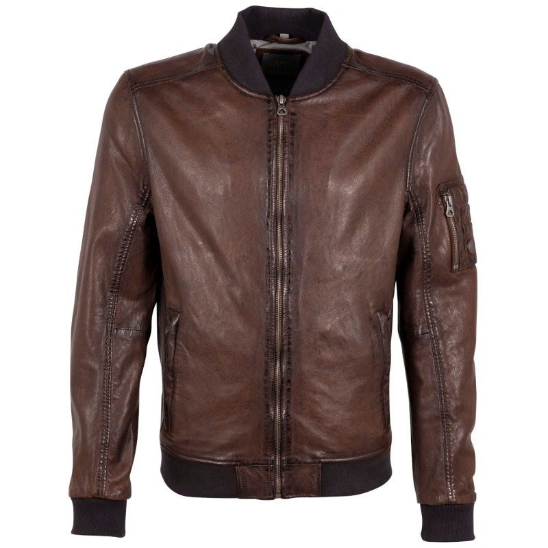 Geaca de Piele Barbati Gipsy Castanie GMHusley – Black Friday Geaca de Piele Barbati Gipsy Castanie GMHusley – Black Friday