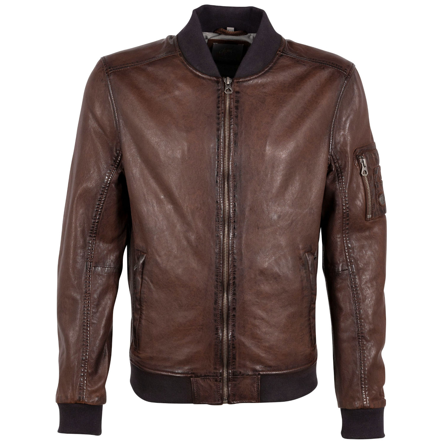 Geaca de Piele Barbati Gipsy Castanie GMHusley – Geci de Piele