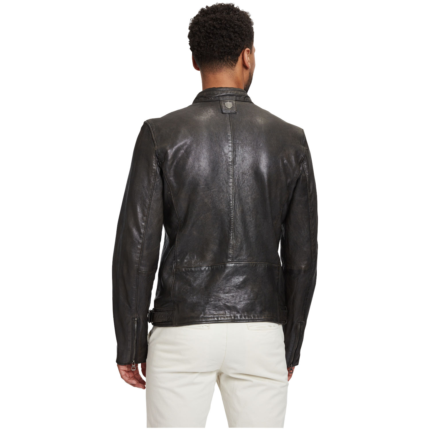 Geaca de Piele Barbati Gipsy Negru Vintage GMIdro – Black Friday