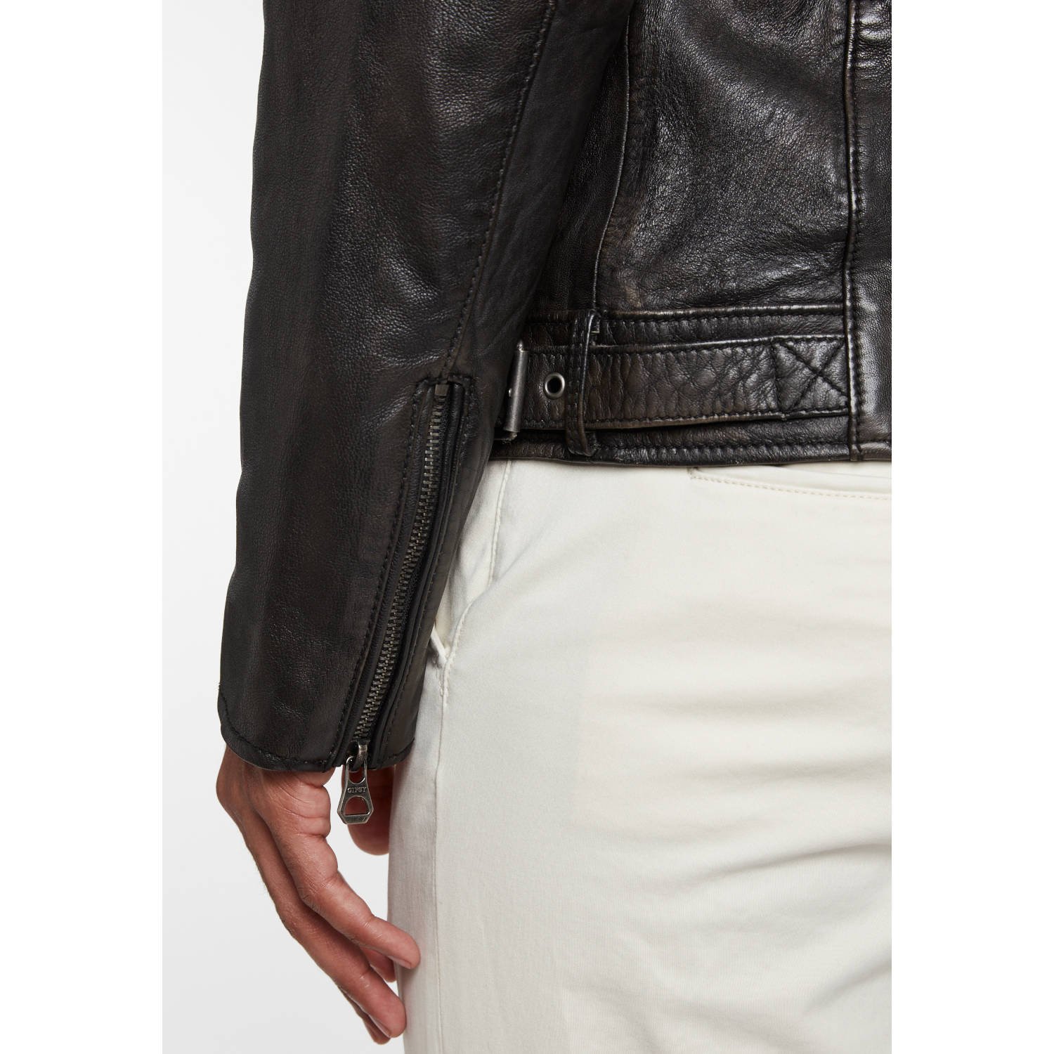Geaca de Piele Barbati Gipsy Negru Vintage GMIdro – Black Friday