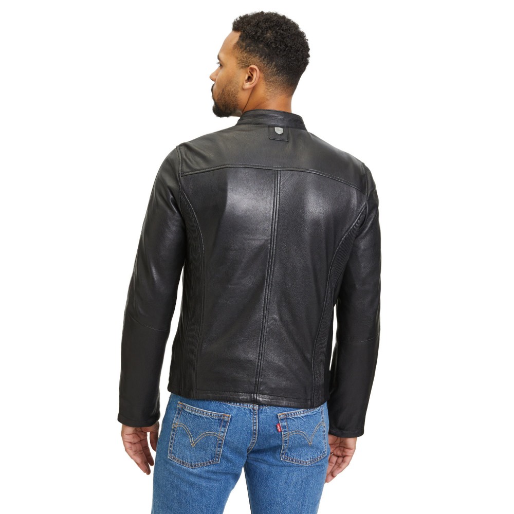 Geaca de Piele Barbati Gipsy Neagra GMJaqua Geaca de Piele Barbati Gipsy Neagra GMJaqua - readytowear.ro
