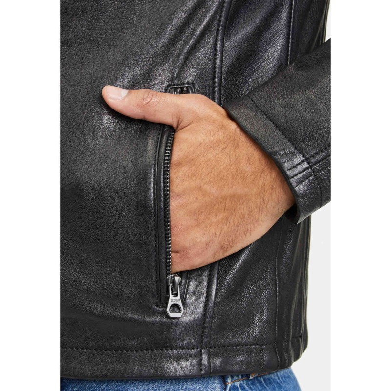 Geaca de Piele Barbati Gipsy Neagra GMJaqua – Black Friday Geaca de Piele Barbati Gipsy Neagra GMJaqua – Black Friday