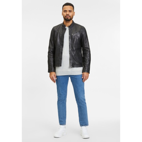 Geaca de Piele Barbati Gipsy Neagra GMJaqua – Black Friday — fotografia 5