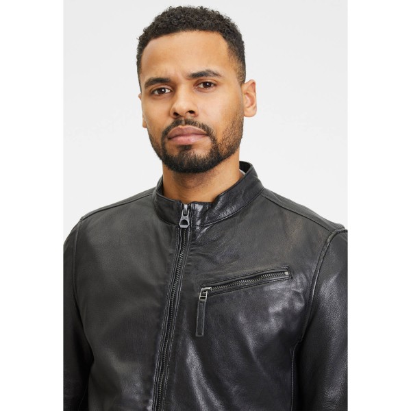 Geaca de Piele Barbati Gipsy Neagra GMJaqua – Black Friday — fotografia 6
