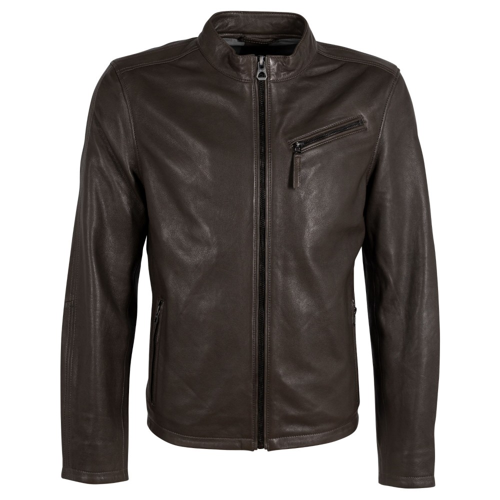Geaca de Piele Barbati Gipsy Olive Inchis GMJaqua Geaca de Piele Barbati Gipsy Olive Inchis GMJaqua - readytowear.ro