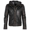 Geaca de Piele Barbati Gipsy Neagra GMJaxson LARETV - readytowear.ro