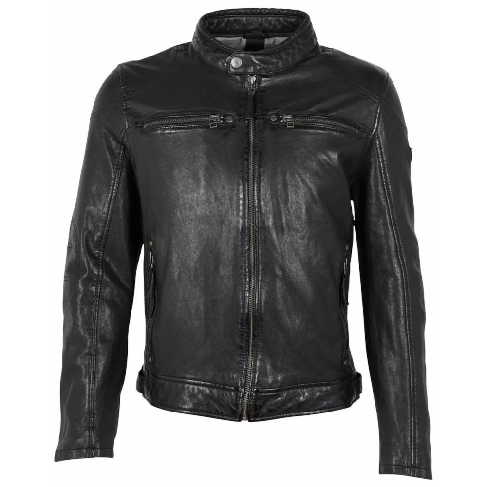 Geaca de Piele Barbati Gipsy Neagra GMJenno LASUV Geaca de Piele Barbati Gipsy Neagra GMJenno LASUV - readytowear.ro