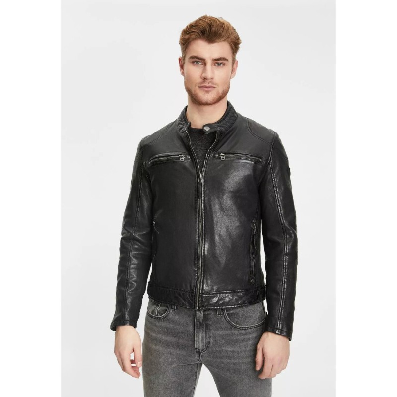 Geaca de Piele Barbati Gipsy Neagra GMJenno LASUV – IMBRACAMINTE