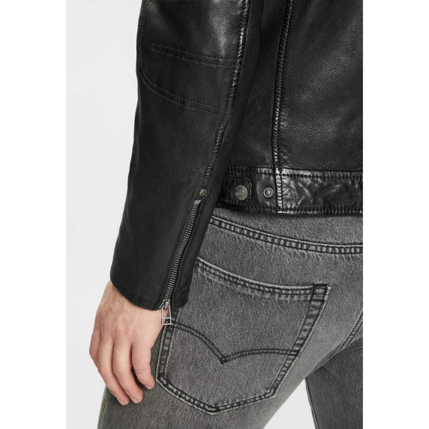 Geaca de Piele Barbati Gipsy Neagra GMJenno LASUV – IMBRACAMINTE