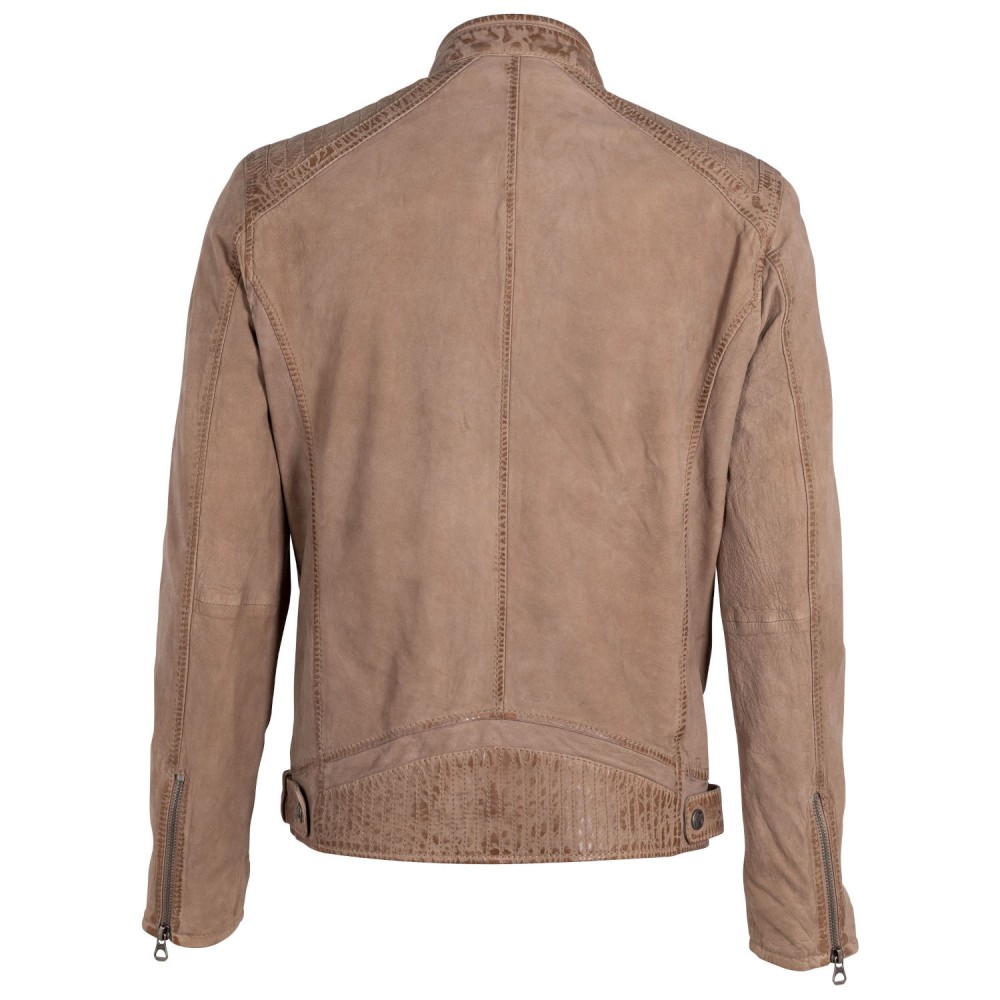 Geaca de Piele Barbati Gipsy Bej GMJonnas Geaca de Piele Barbati Gipsy Bej GMJonnas - readytowear.ro