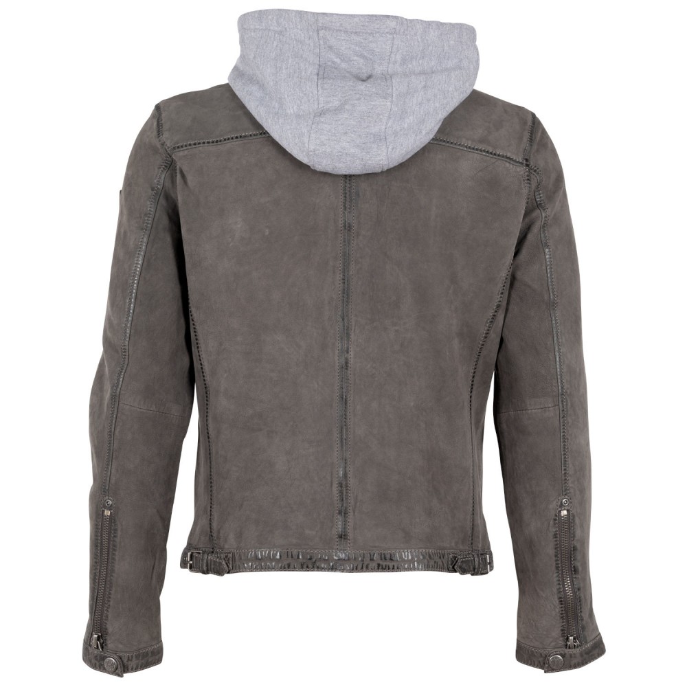 Geaca de Piele Barbati Gipsy Gri Inchis GMJonno SF LNUV Geaca de Piele Barbati Gipsy Gri Inchis GMJonno SF LNUV - readytowear.ro