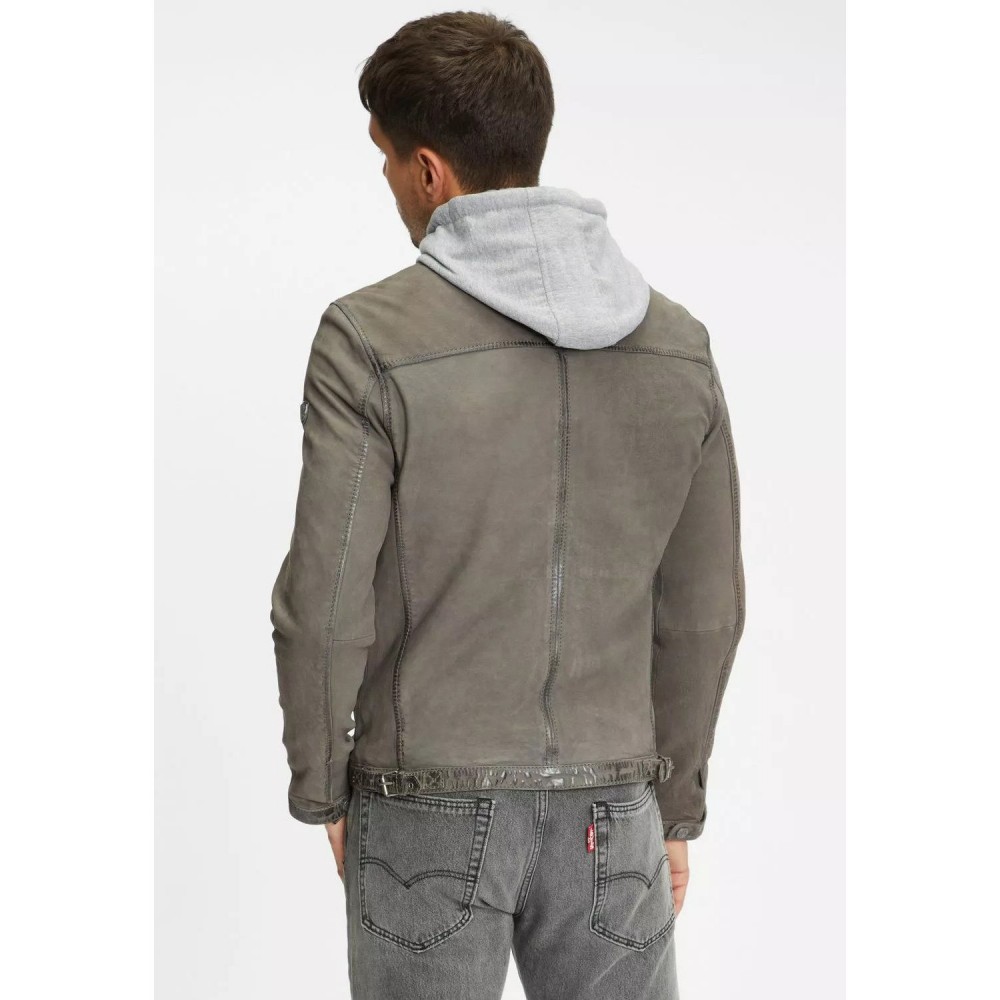 Geaca de Piele Barbati Gipsy Gri Inchis GMJonno SF LNUV Geaca de Piele Barbati Gipsy Gri Inchis GMJonno SF LNUV - readytowear.ro