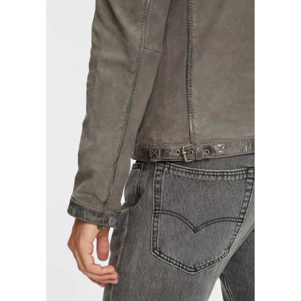Geaca de Piele Barbati Gipsy Gri Inchis GMJonno SF LNUV Geaca de Piele Barbati Gipsy Gri Inchis GMJonno SF LNUV - readytowear.ro
