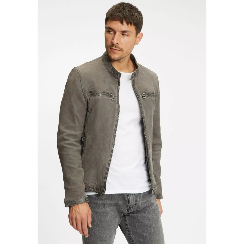 Geaca de Piele Barbati Gipsy Gri Inchis GMJonno SF LNUV Geaca de Piele Barbati Gipsy Gri Inchis GMJonno SF LNUV - readytowear.ro