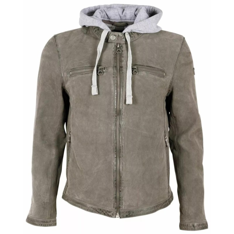 Geaca de Piele Barbati Gipsy Gri Inchis GMJonno – IMBRACAMINTE Geaca de Piele Barbati Gipsy Gri Inchis GMJonno – IMBRACAMINTE