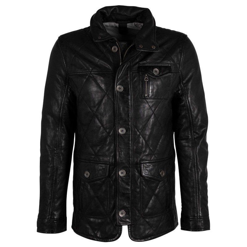 Geaca Lunga de Piele Barbati Gipsy Antracit GMKalisdo 2 – Black Friday Geaca Lunga de Piele Barbati Gipsy Antracit GMKalisdo 2 – Black Friday