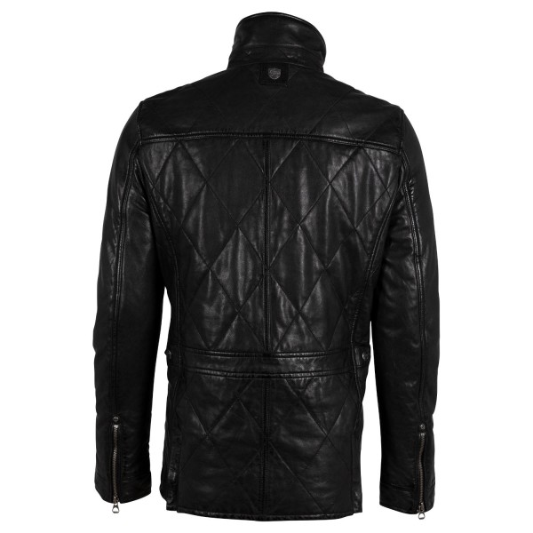 Geaca Lunga de Piele Barbati Gipsy Antracit GMKalisdo 2 – Black Friday — fotografia 4