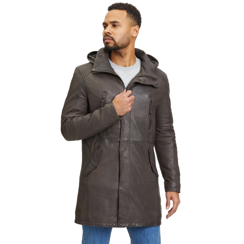 Geaca Lunga de Piele Barbati Gipsy Maro GMKassio Geaca Lunga de Piele Barbati Gipsy Maro GMKassio - readytowear.ro