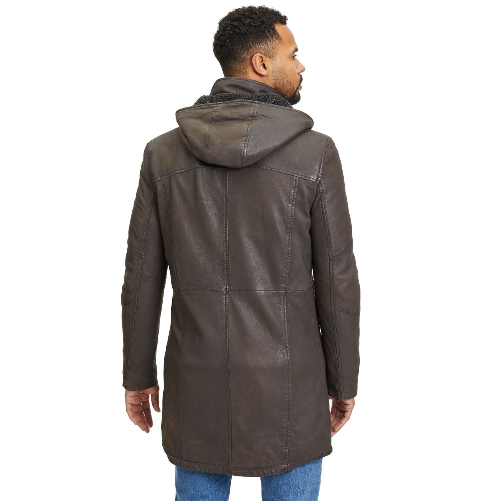 Geaca Lunga de Piele Barbati Gipsy Maro GMKassio Geaca Lunga de Piele Barbati Gipsy Maro GMKassio - readytowear.ro