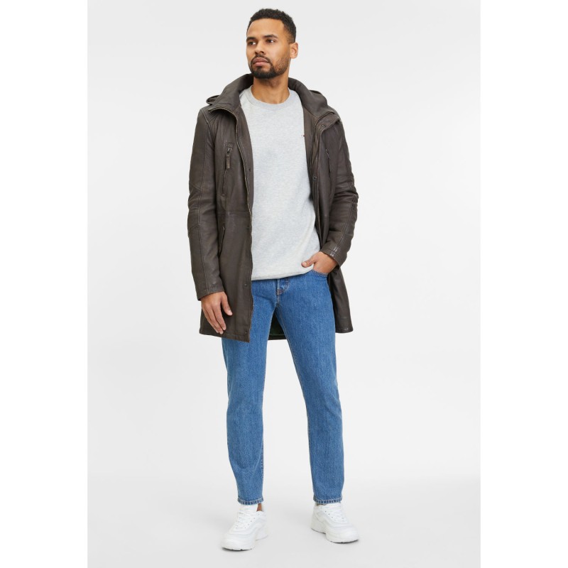 Geaca Lunga de Piele Barbati Gipsy Maro GMKassio – IMBRACAMINTE Geaca Lunga de Piele Barbati Gipsy Maro GMKassio – IMBRACAMINTE