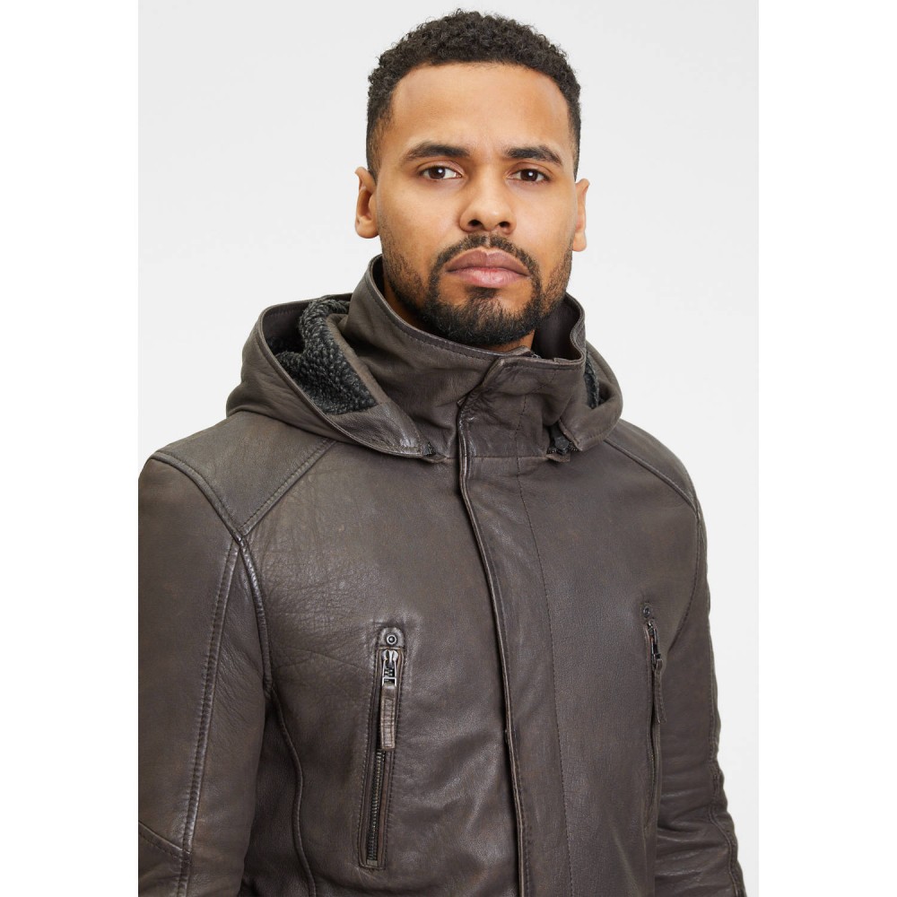 Geaca Lunga de Piele Barbati Gipsy Maro GMKassio Geaca Lunga de Piele Barbati Gipsy Maro GMKassio - readytowear.ro