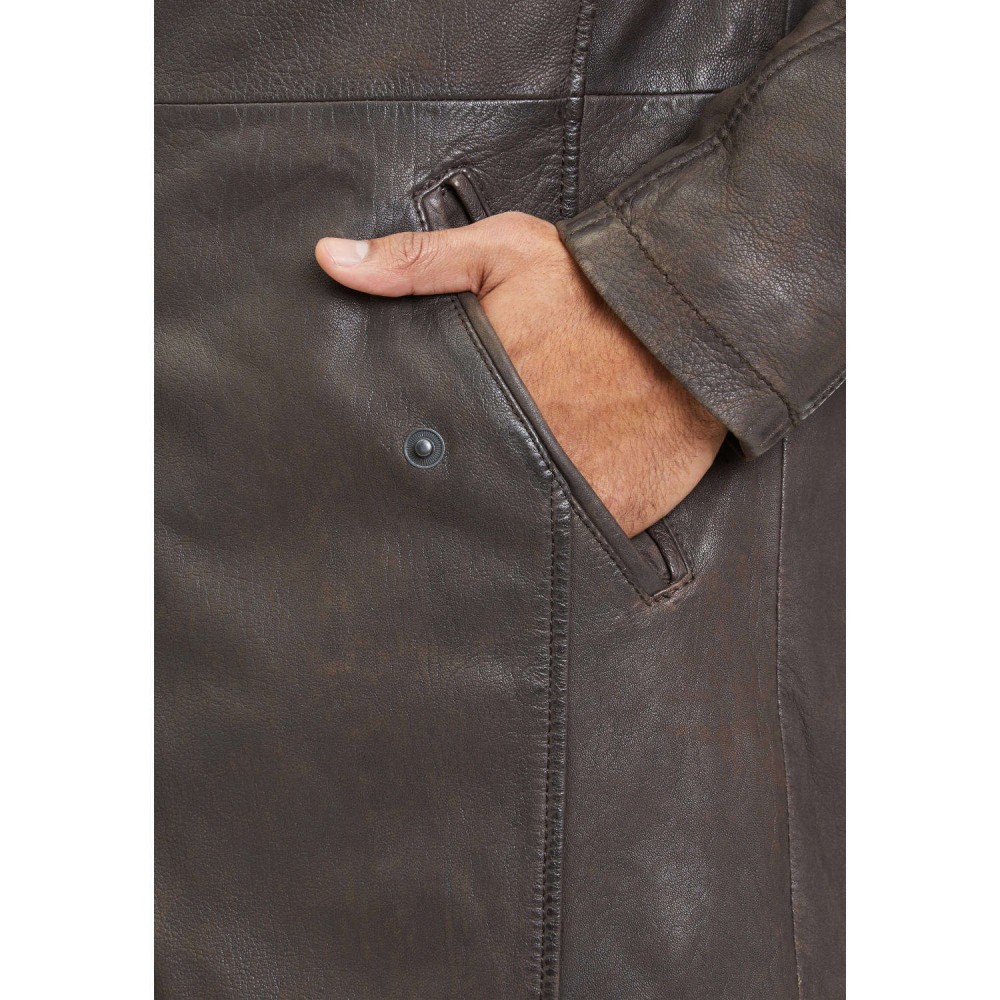 Geaca Lunga de Piele Barbati Gipsy Maro GMKassio Geaca Lunga de Piele Barbati Gipsy Maro GMKassio - readytowear.ro