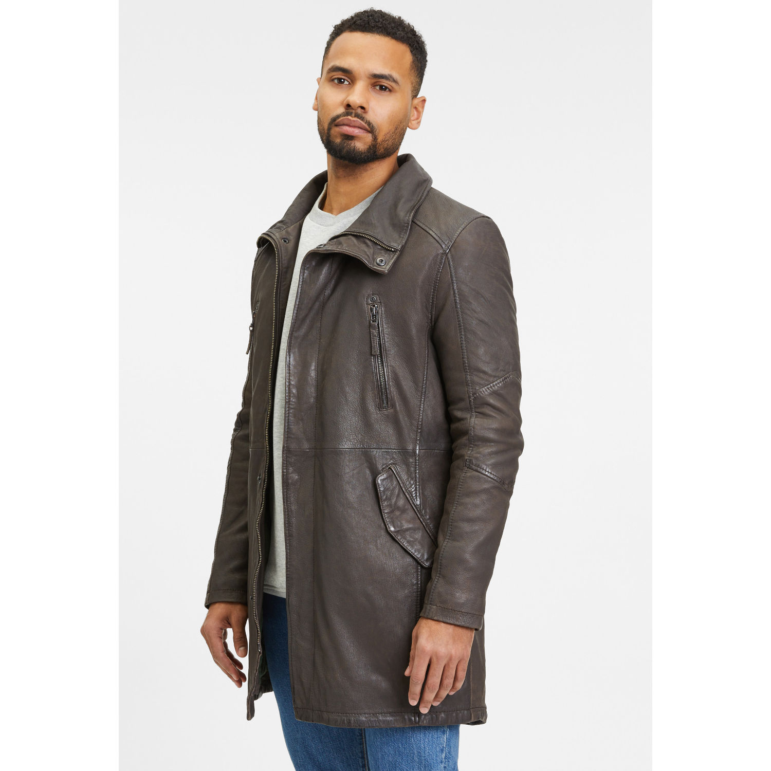 Geaca Lunga de Piele Barbati Gipsy Maro GMKassio – IMBRACAMINTE Geaca Lunga de Piele Barbati Gipsy Maro GMKassio – IMBRACAMINTE