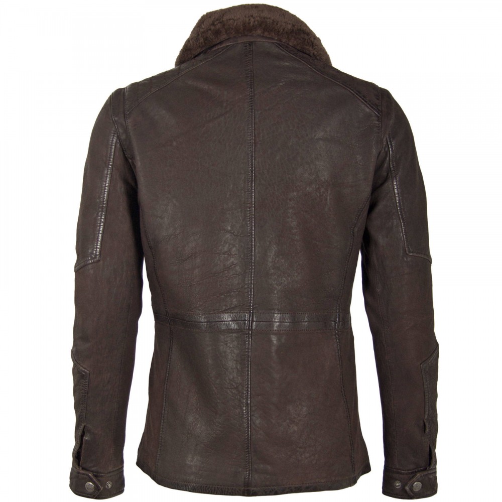 Geaca Lunga de Piele Barbati Gipsy Maro Inchis GMLandro LCOUNTV W Geaca Lunga de Piele Barbati Gipsy Maro Inchis GMLandro LCOUNTV W - readytowear.ro