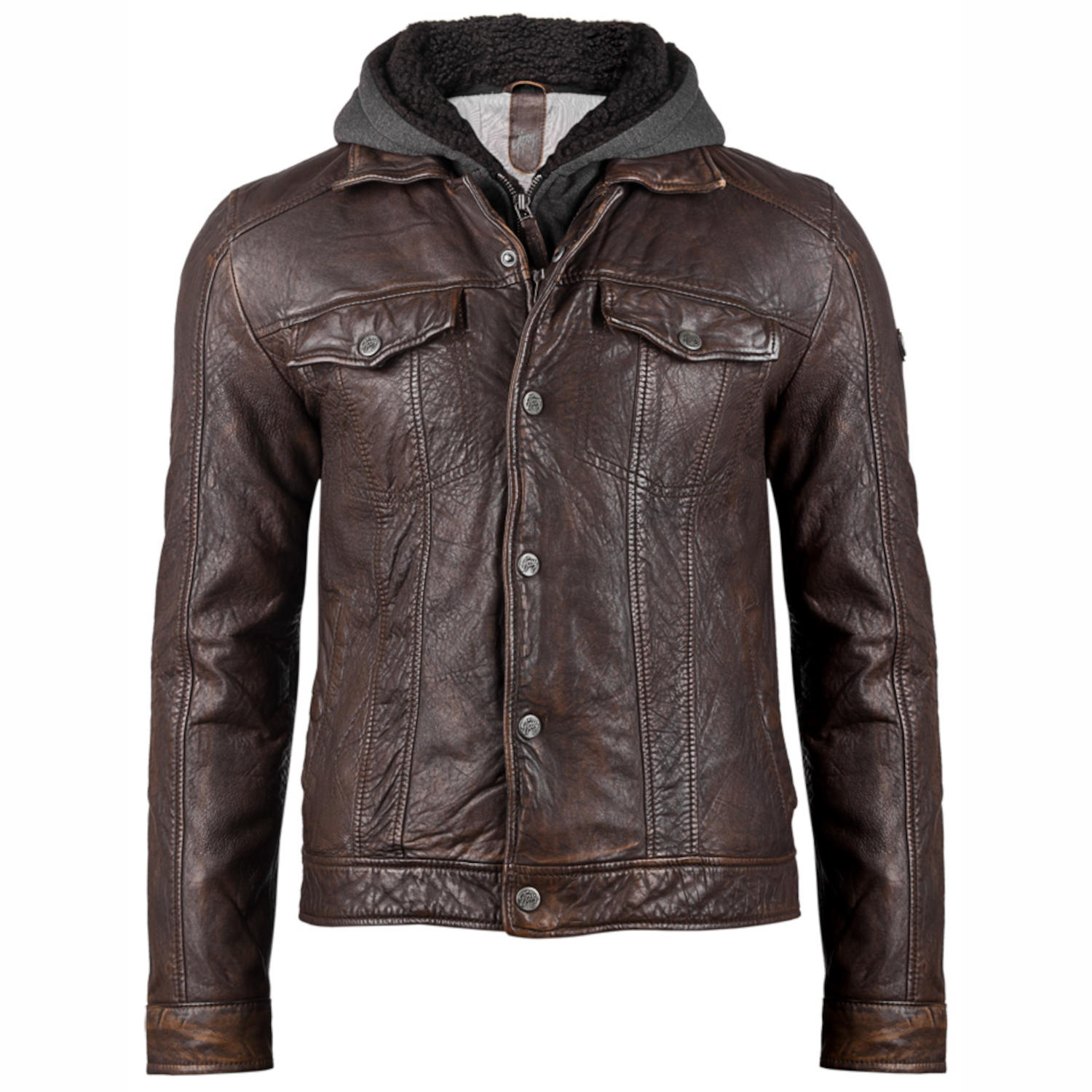 Geaca de Piele Barbati Gipsy Maro Antic GMLennu LAMAV W – IMBRACAMINTE