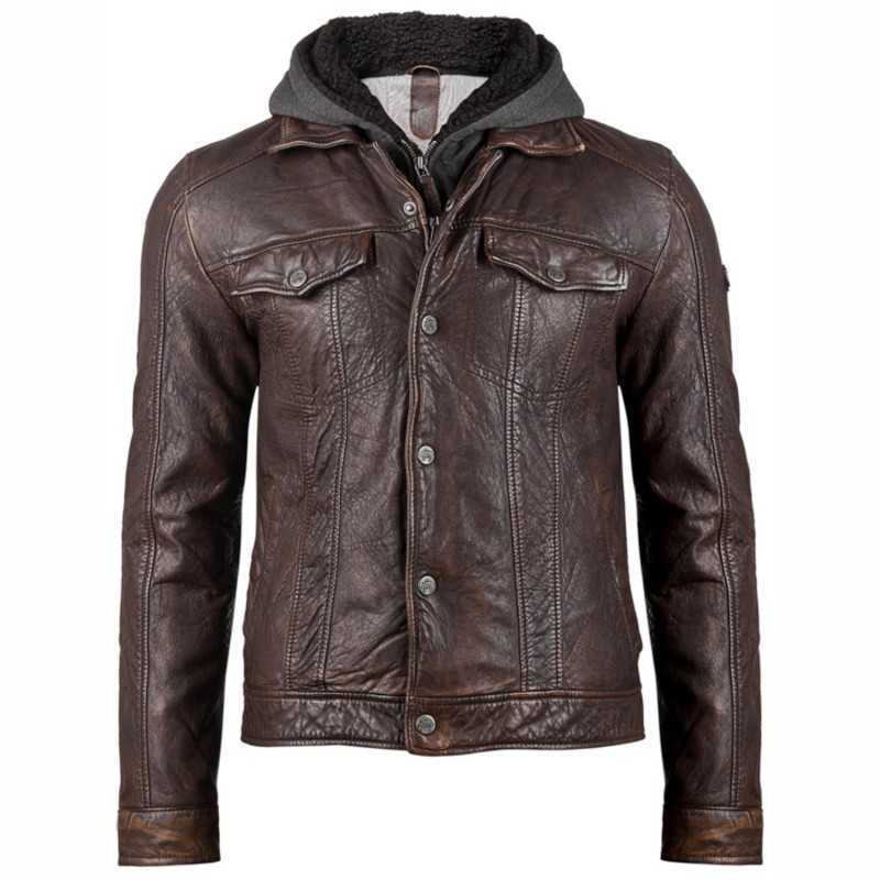 Geaca de Piele Barbati Gipsy Maro Antic GMLennu LAMAV W – IMBRACAMINTE