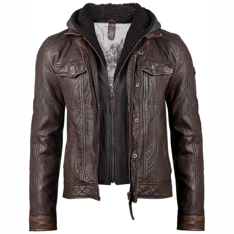 Geaca de Piele Barbati Gipsy Maro Antic GMLennu LAMAV W – IMBRACAMINTE