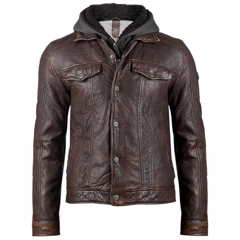 Geaca de Piele Barbati Gipsy Maro Antic GMLennu LAMAV W Geaca de Piele Barbati Gipsy Maro Antic GMLennu LAMAV W - readytowear