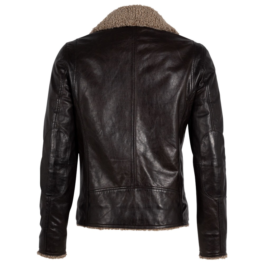 Cojoc de Piele Imblanit Barbati Gipsy Maro Inchis GMLetro Cojoc de Piele Imblanit Barbati Gipsy Maro Inchis GMLetro - readytowear.ro