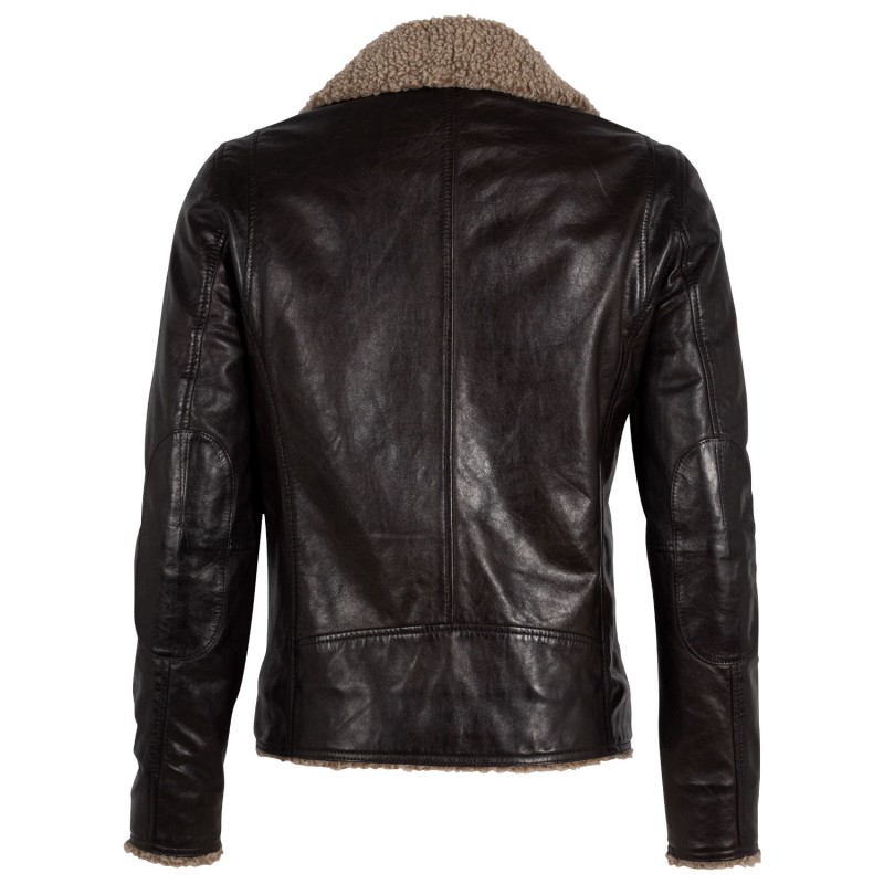 Cojoc de Piele Imblanit Barbati Gipsy Maro Inchis GMLetro – IMBRACAMINTE