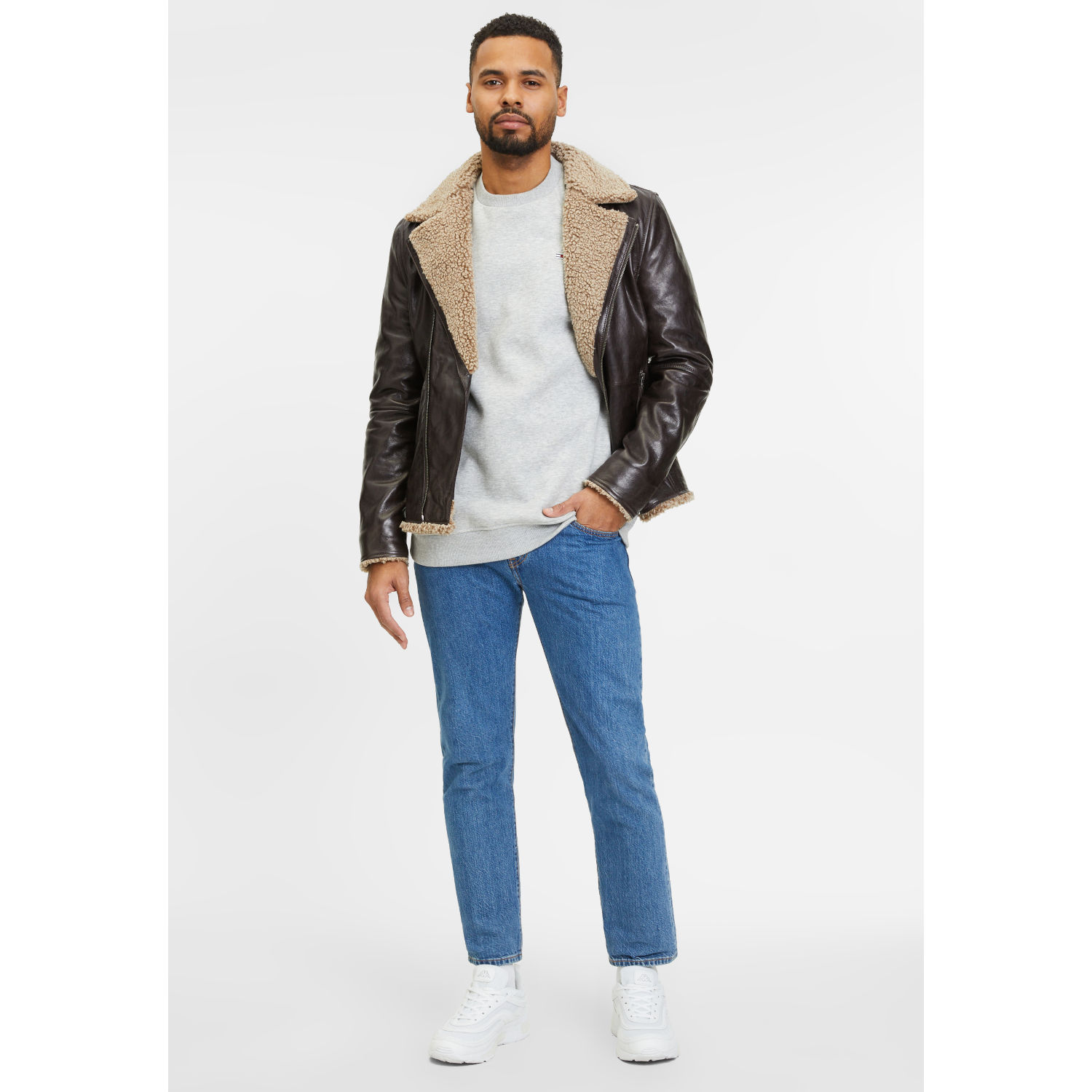 Cojoc de Piele Imblanit Barbati Gipsy Maro Inchis GMLetro – IMBRACAMINTE