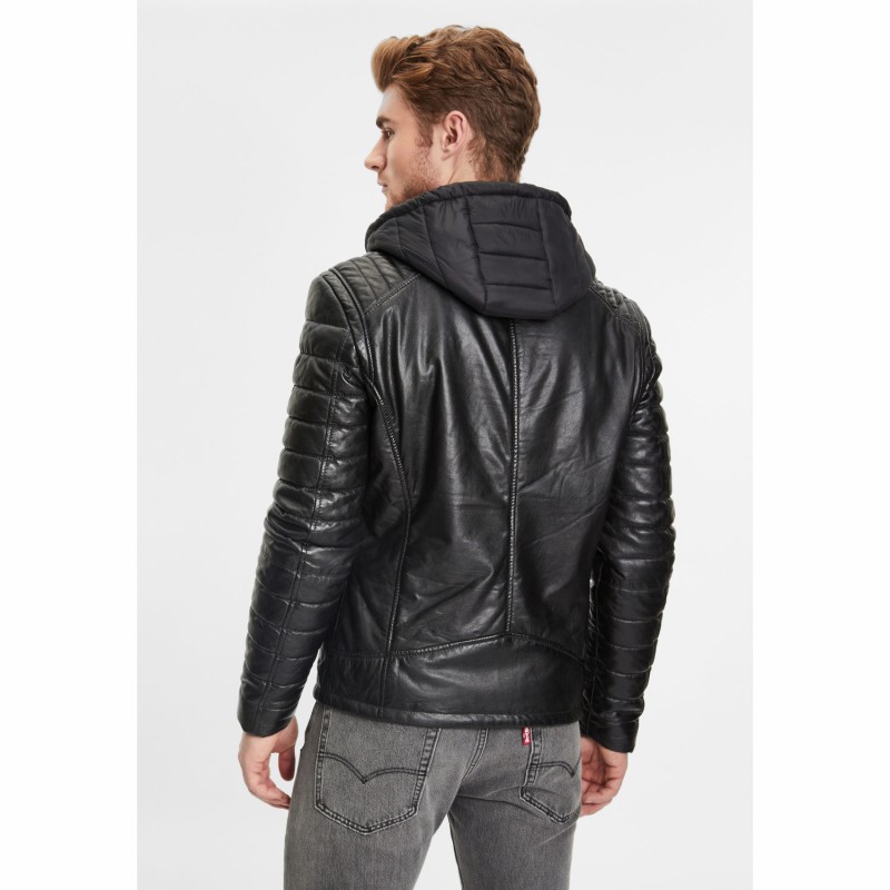 Geaca de Iarna din Piele Barbati Gipsy Neagra GMLonso – IMBRACAMINTE Geaca de Iarna din Piele Barbati Gipsy Neagra GMLonso – IMBRACAMINTE