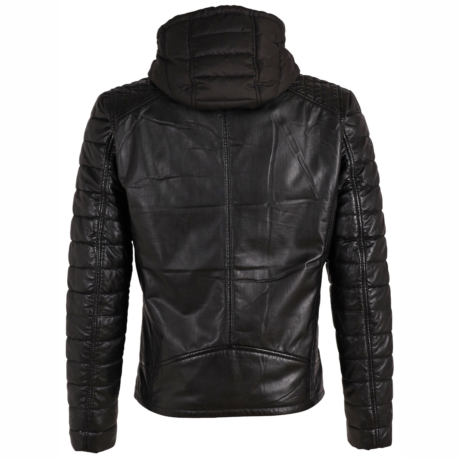 Geaca de Iarna din Piele Barbati Gipsy Neagra GMLonso – Black Friday