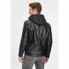 Geaca de Iarna din Piele Barbati Gipsy Neagra GMLonso – Black Friday