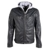 Geaca de Piele Barbati Gipsy Bleumarin Inchis GMLyron - readytowear