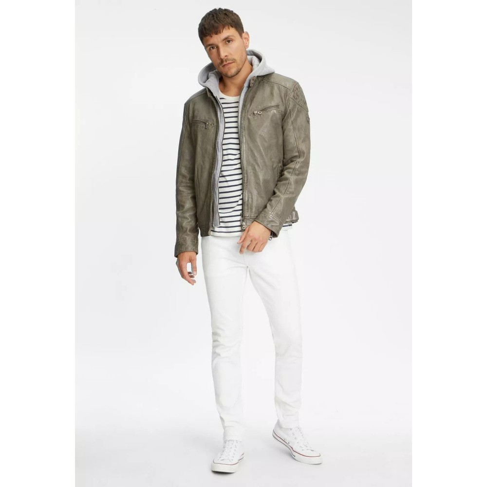 Geaca de Piele Barbati Gipsy Gri GMLyron Geaca de Piele Barbati Gipsy Gri GMLyron - readytowear.ro