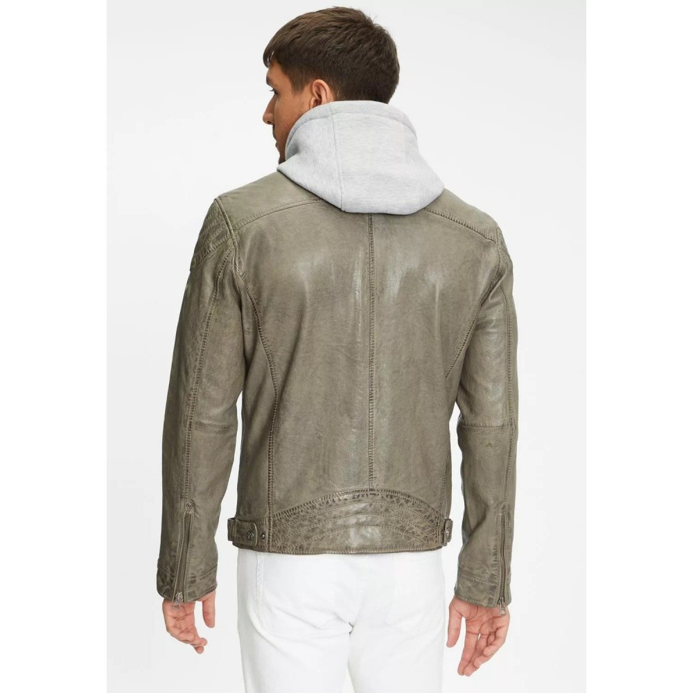 Geaca de Piele Barbati Gipsy Gri GMLyron Geaca de Piele Barbati Gipsy Gri GMLyron - readytowear.ro