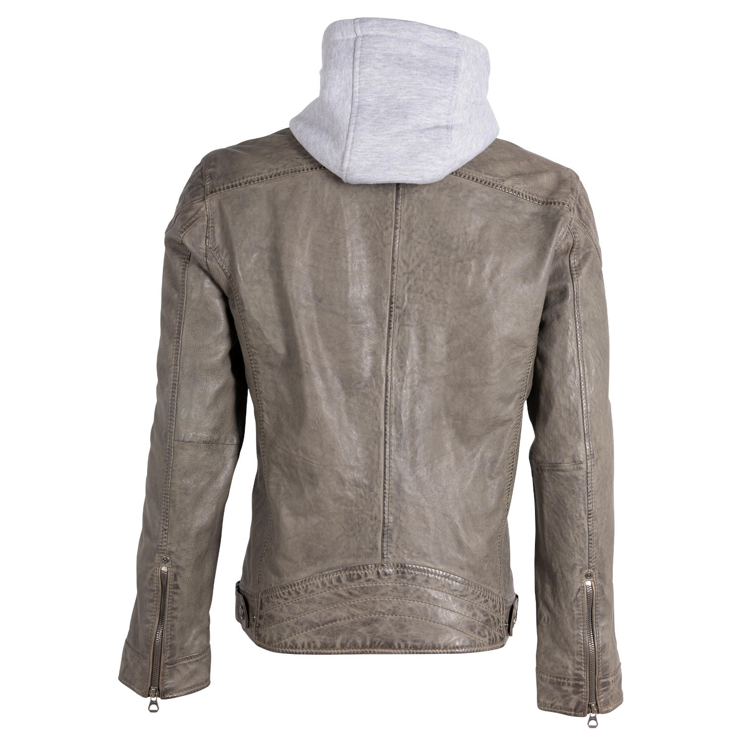 Geaca de Piele Barbati Gipsy Gri GMLyron – IMBRACAMINTE