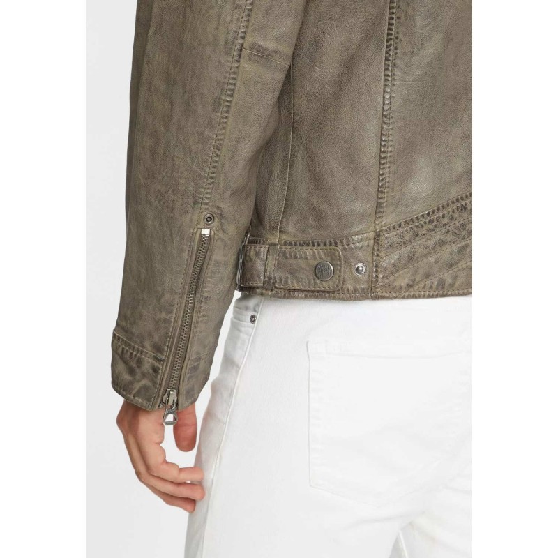 Geaca de Piele Barbati Gipsy Gri GMLyron – IMBRACAMINTE