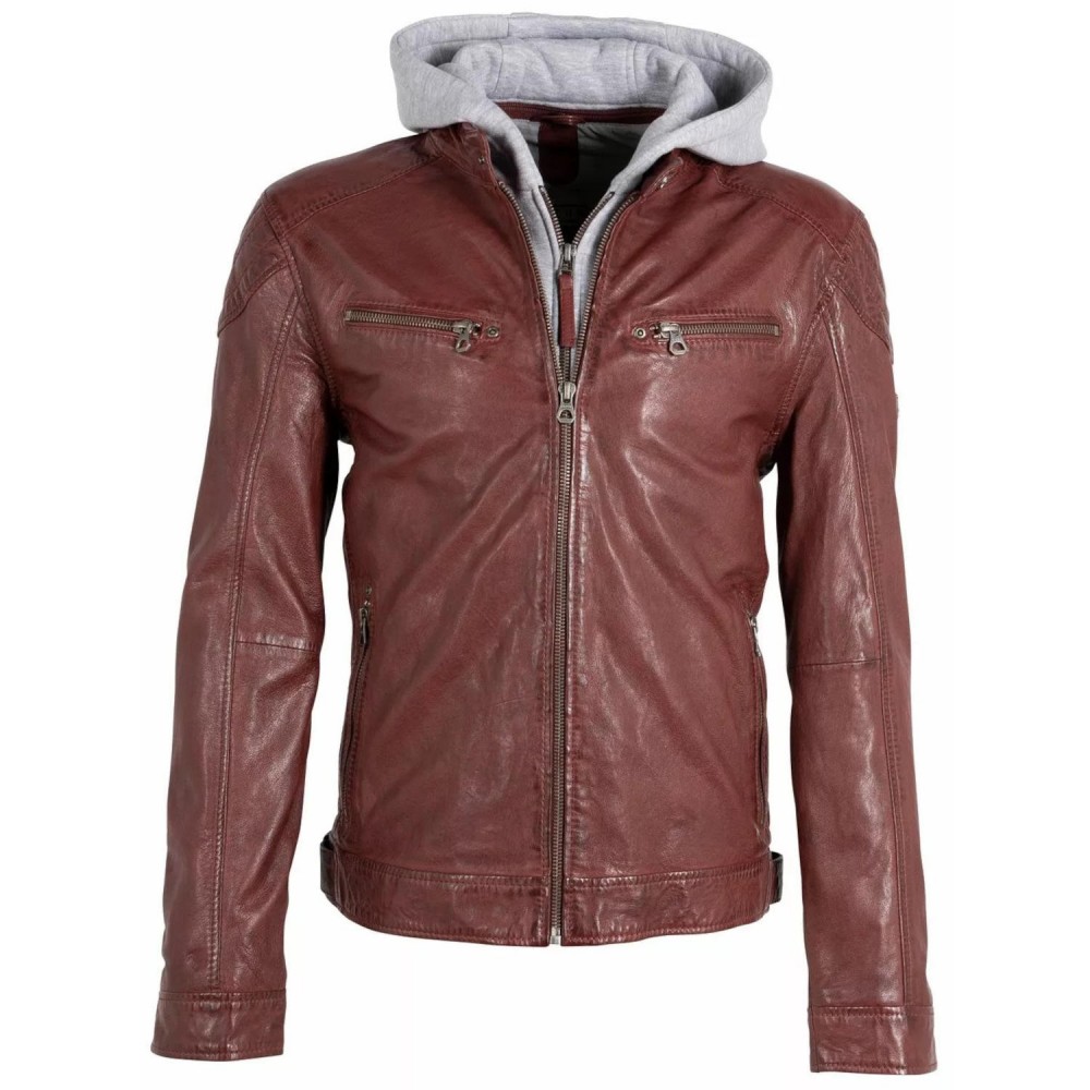 Geaca de Piele Barbati Gipsy Visinie GMLyron - readytowear