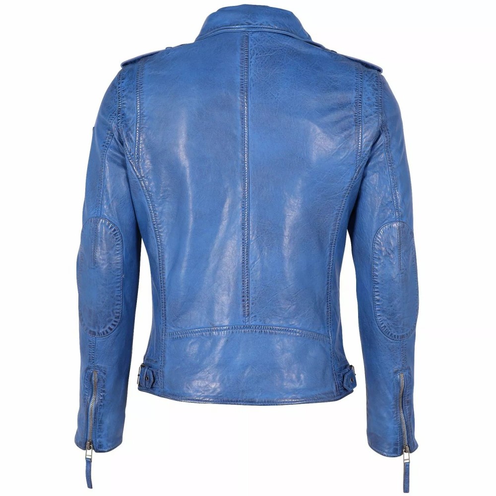 Geaca de Piele Barbati Gipsy Albastru Marin GMMalic S22 SF STUV Geaca de Piele Barbati Gipsy Albastru Marin GMMalic S22 SF STUV - readytowear.ro